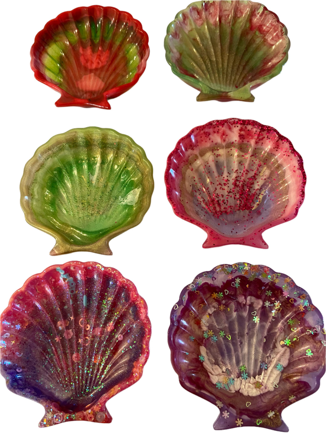 Resin Shell Trinket Dishes