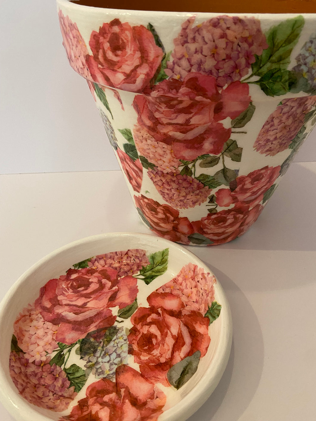 Decoupage Plant Pot