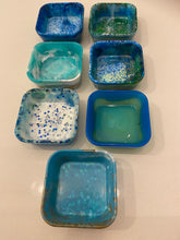Load image into Gallery viewer, Resin Square Trinket Dishes

