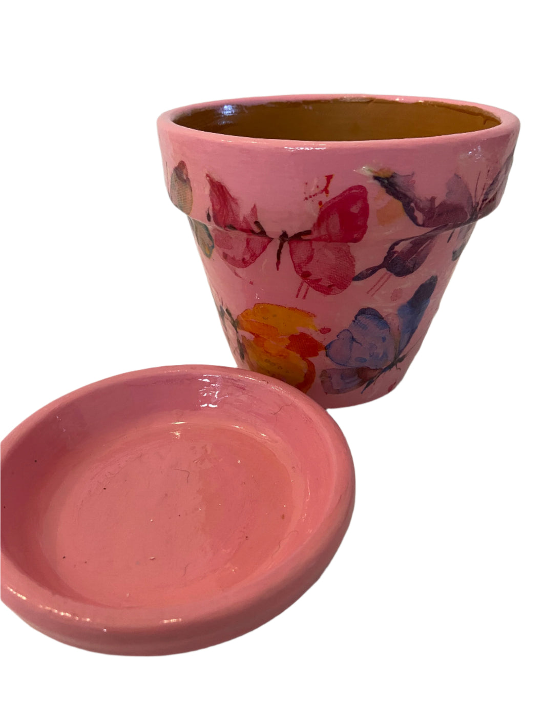Decoupage Plant Pot