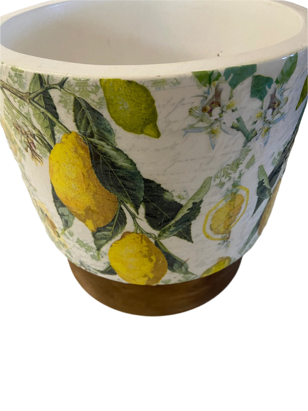 Decoupage Plant Pot