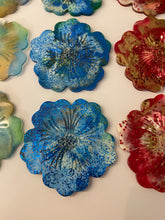 Load image into Gallery viewer, Resin Hibiscus Coasters
