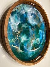 Load image into Gallery viewer, Resin &amp; Acacia Wood Tray
