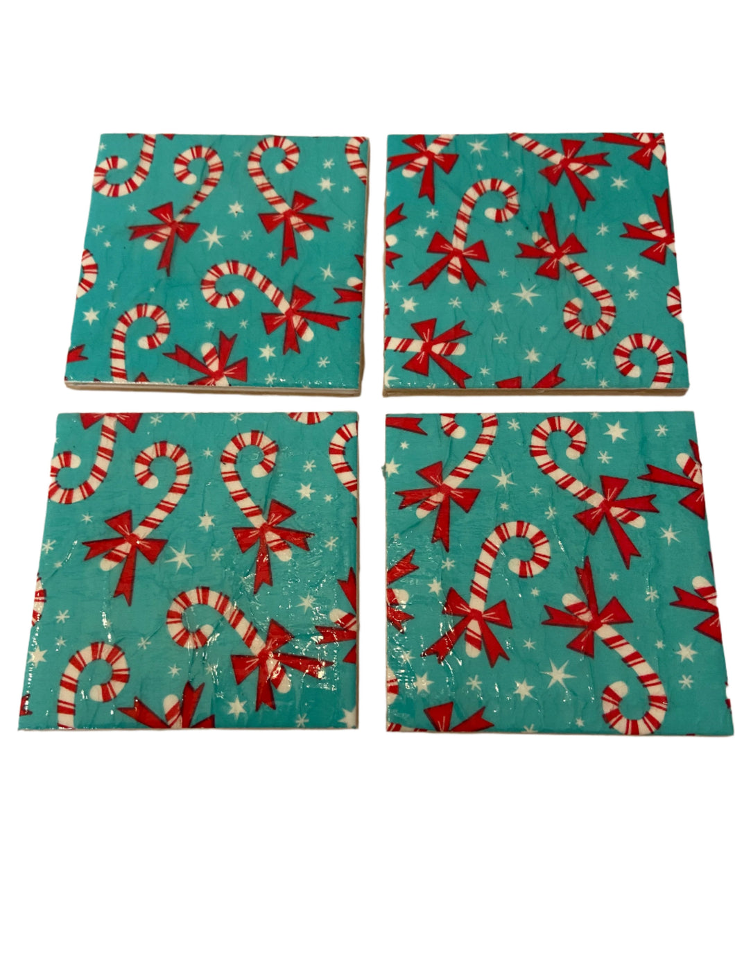 Christmas Ceramic & Decoupage Coasters