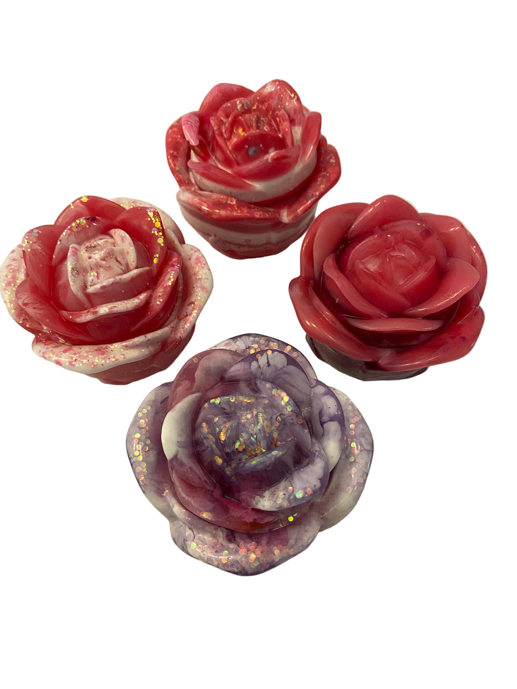 Resin Rose Flower Containers