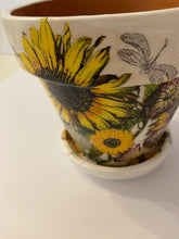 Load image into Gallery viewer, Decoupage Plant Pot

