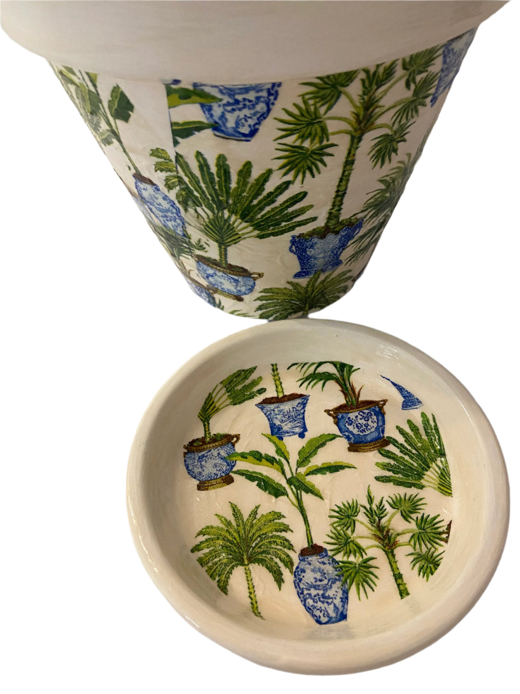 Decoupage Plant Pot