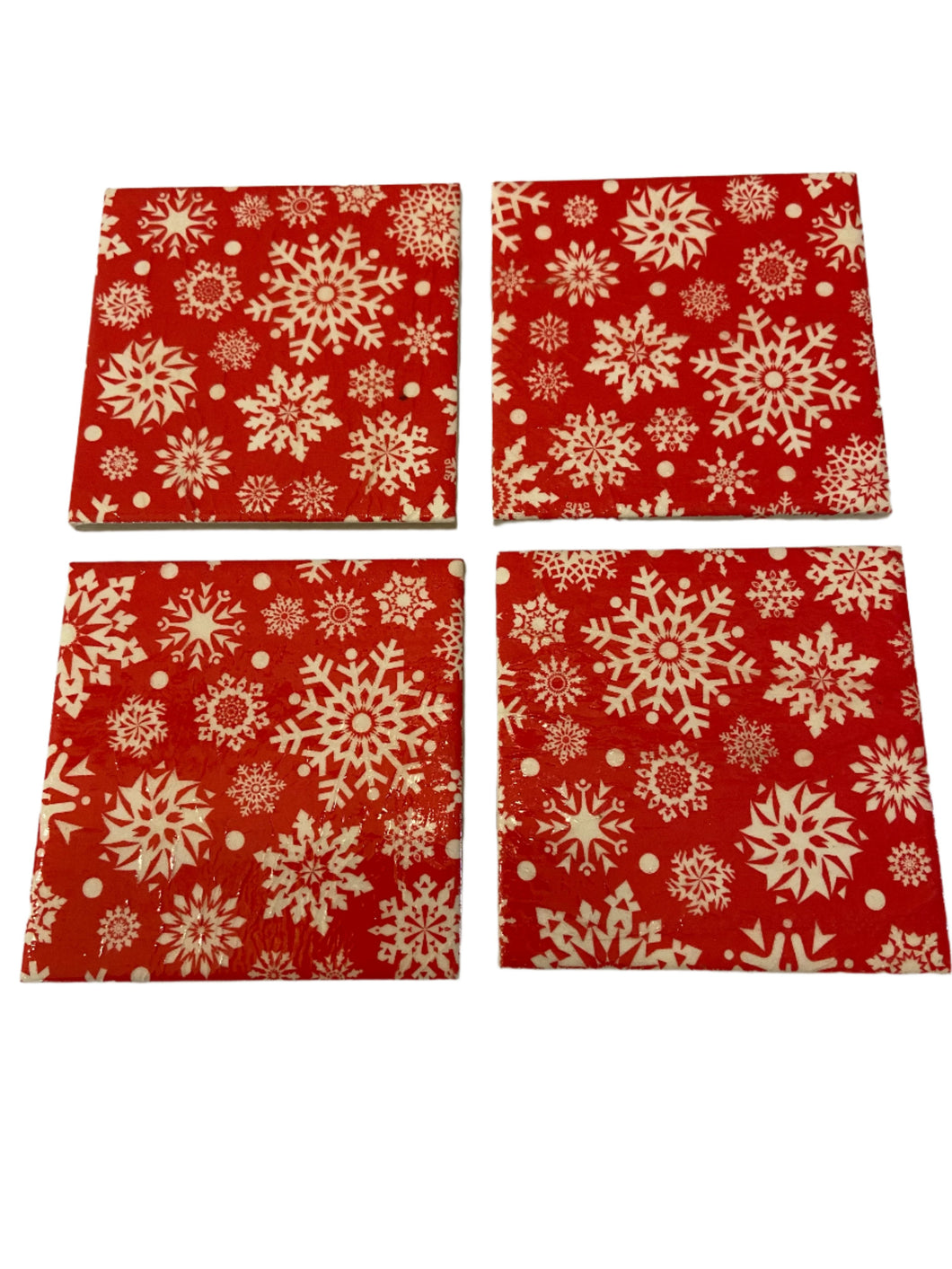 Christmas Ceramic & Decoupage Coasters