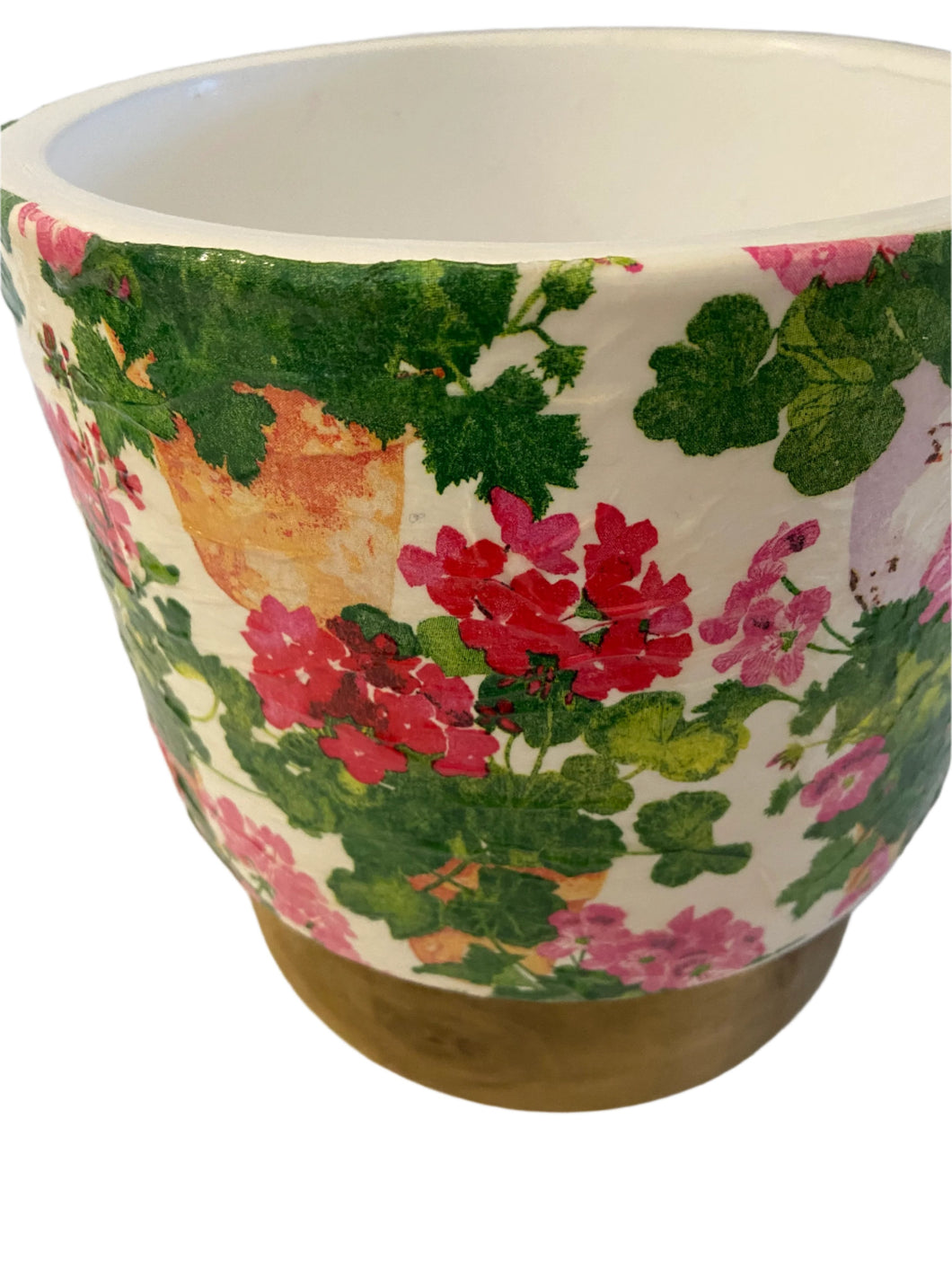 Decoupage Plant Pot