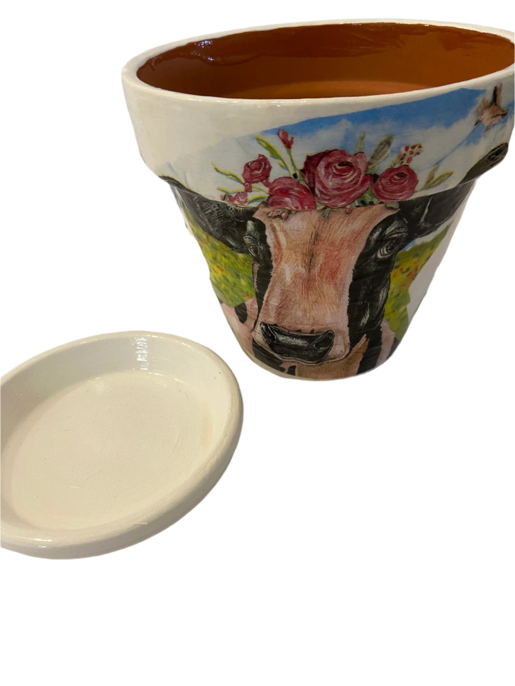 Decoupage Plant Pot