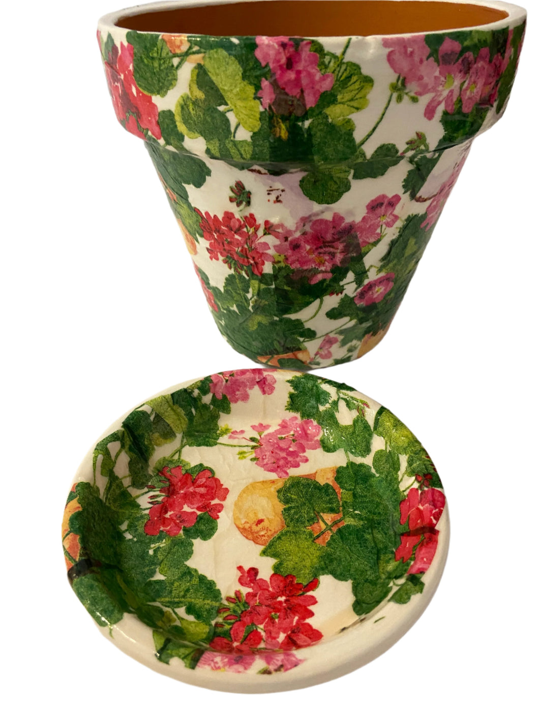 Decoupage Plant Pot