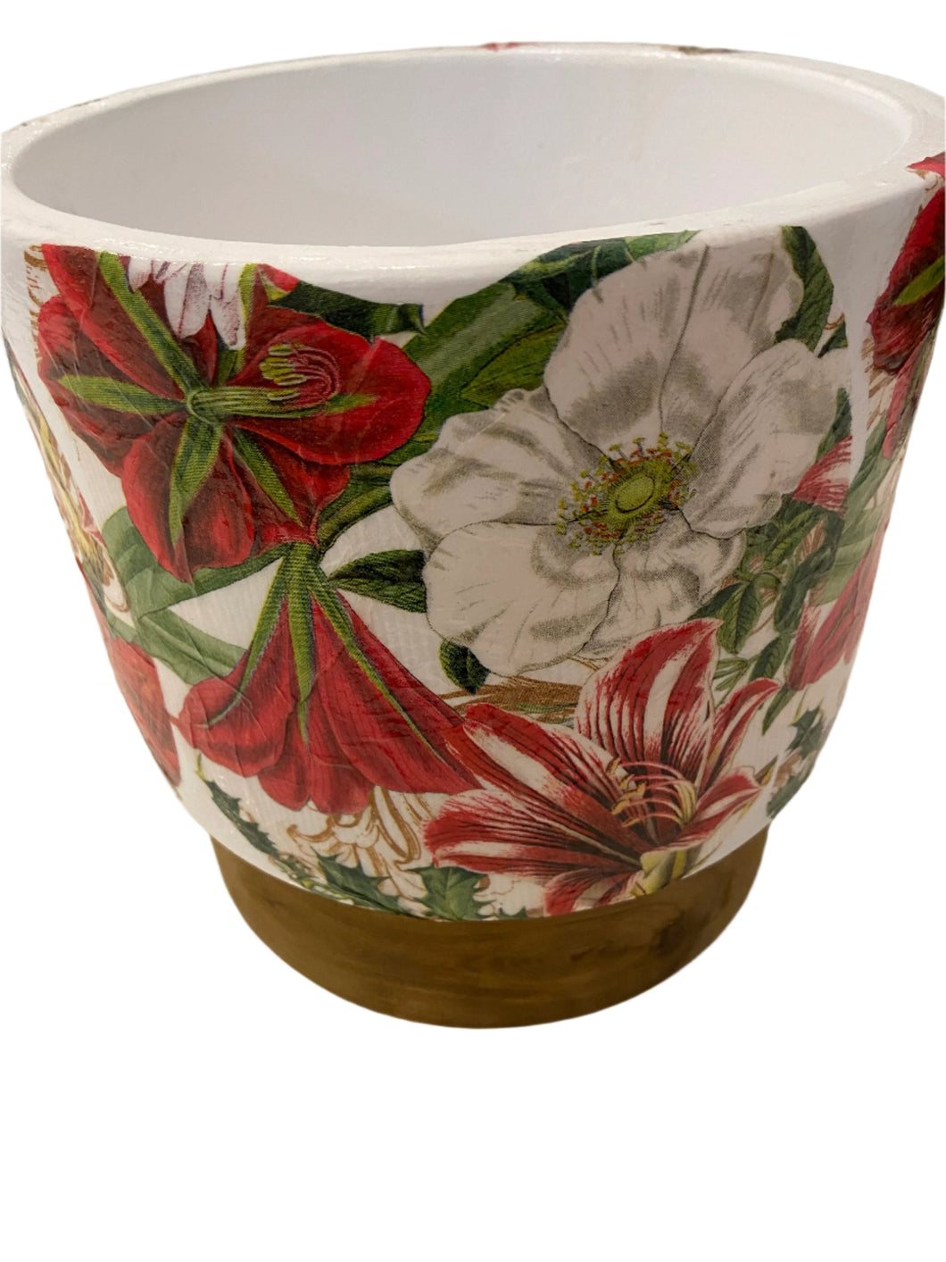Decoupage Plant Pot