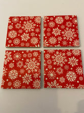 Load image into Gallery viewer, Christmas Ceramic &amp; Decoupage Coasters
