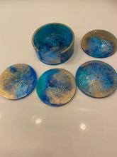 Load image into Gallery viewer, Resin Coasters &amp; Holder
