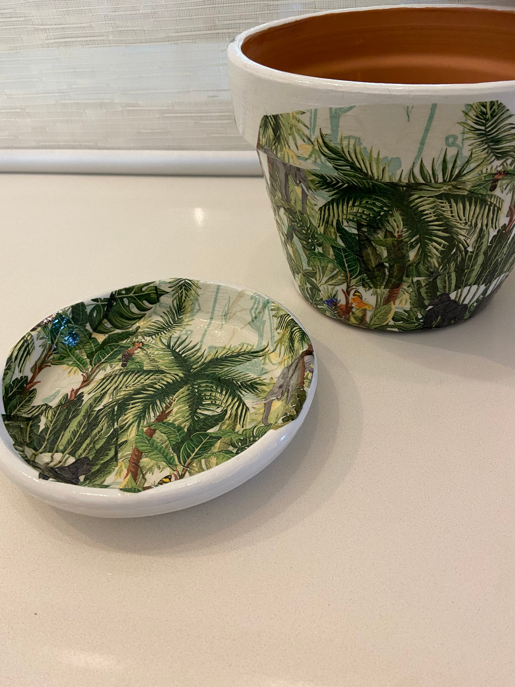 Decoupage Plant Pot