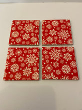 Load image into Gallery viewer, Christmas Ceramic &amp; Decoupage Coasters
