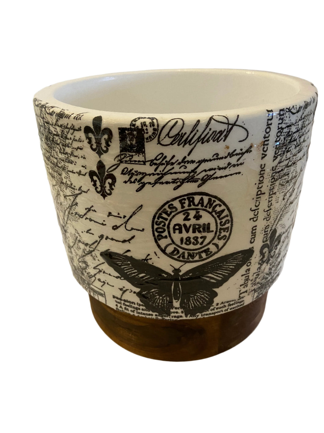 Decoupage Plant Pot