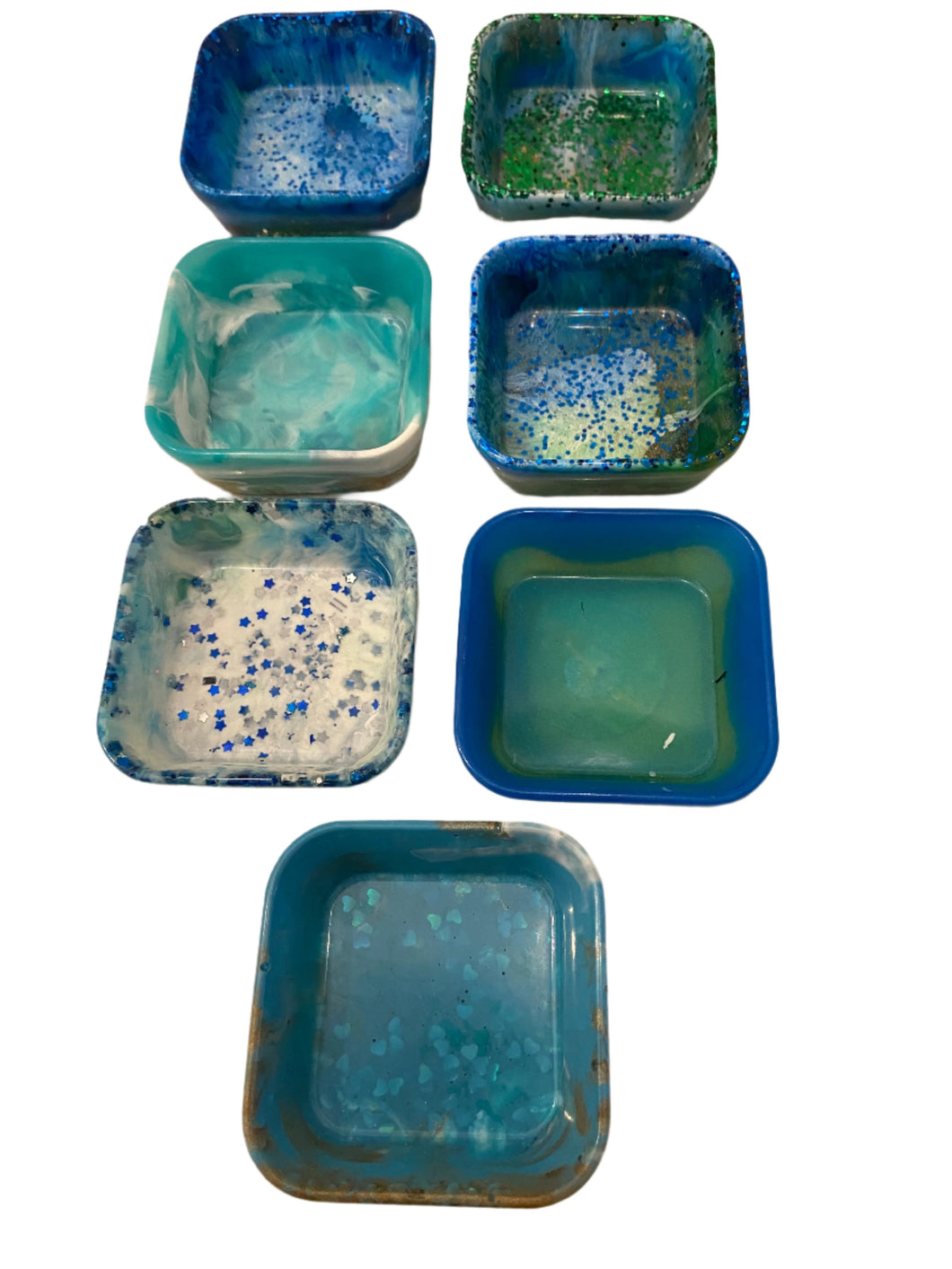 Resin Square Trinket Dishes