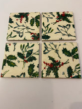 Load image into Gallery viewer, Christmas Ceramic &amp; Decoupage Coasters
