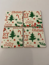 Load image into Gallery viewer, Christmas Ceramic &amp; Decoupage Coasters
