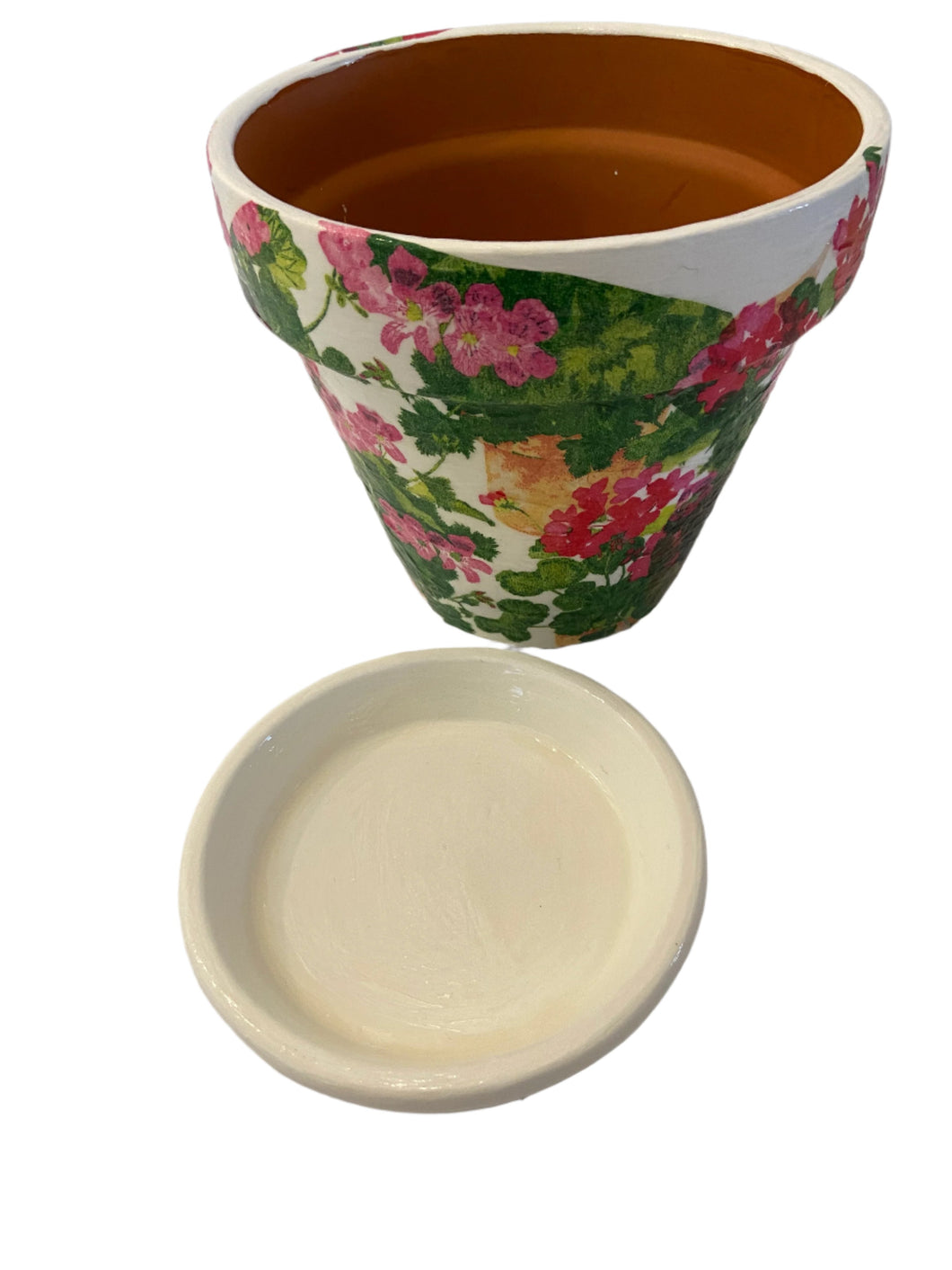 Decoupage Plant Pot