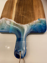 Load image into Gallery viewer, Resin &amp; Acacia Wood Serving Board
