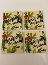 Load image into Gallery viewer, Christmas Ceramic &amp; Decoupage Coasters
