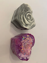 Load image into Gallery viewer, Resin Heart &amp; Rose Lid Trinket Boxes
