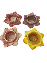 Load image into Gallery viewer, Resin Lotus Tealight Candle Holders
