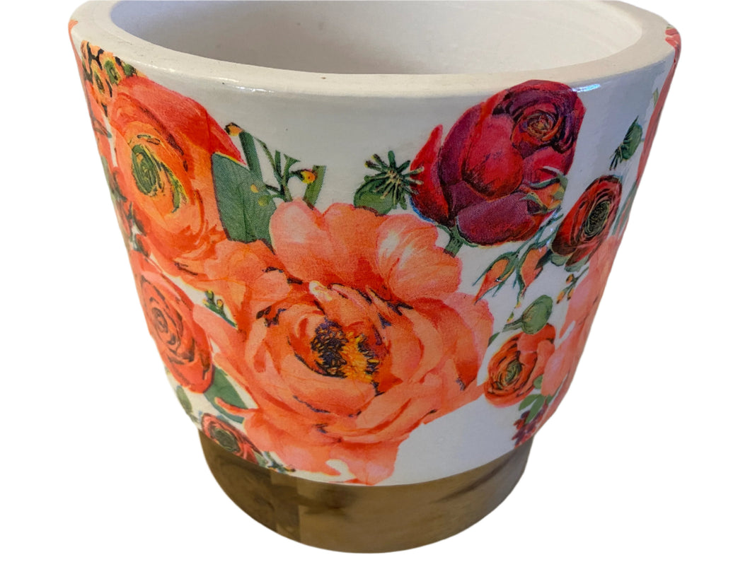 Decoupage Plant Pot