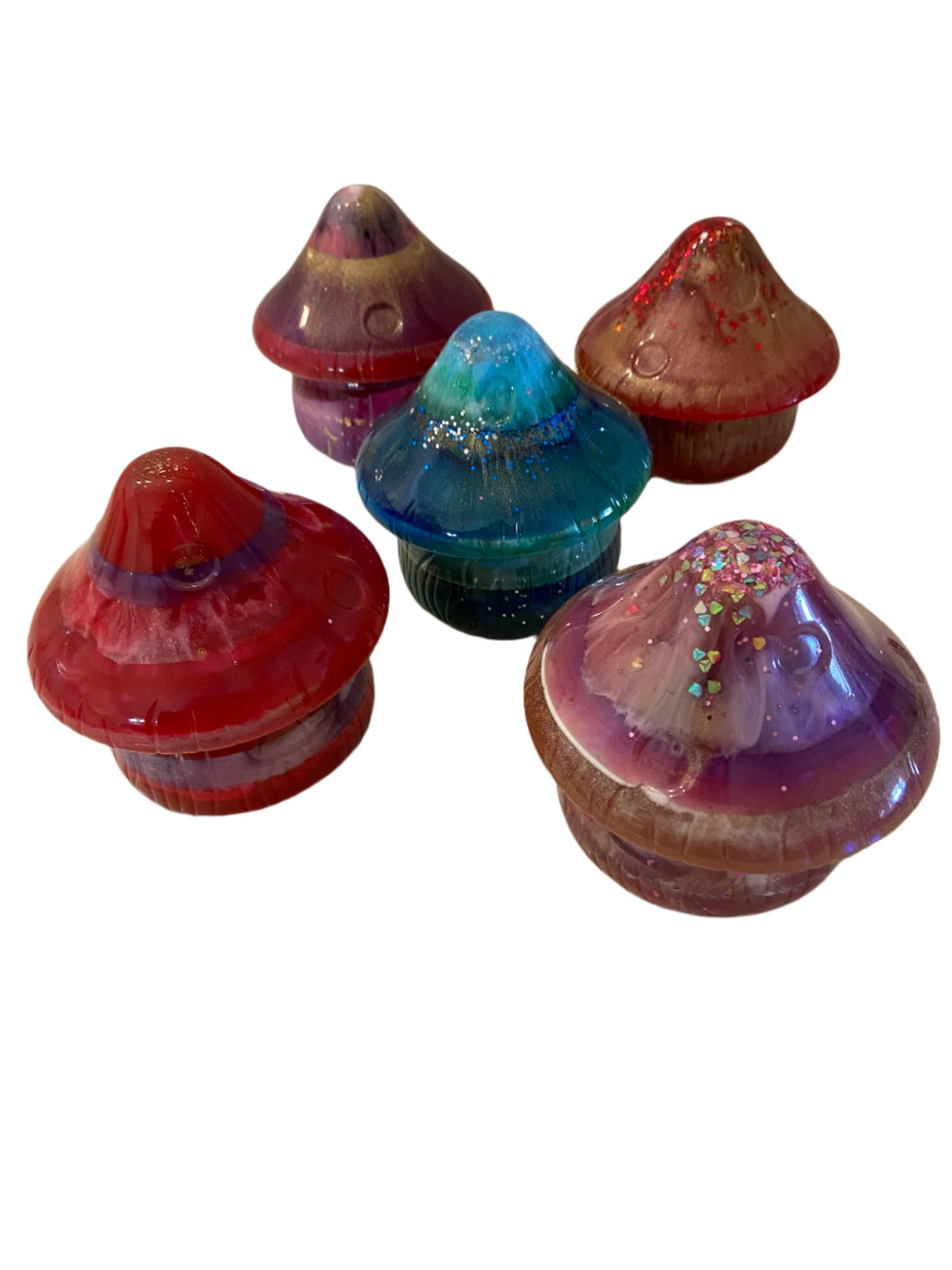Resin Mushroom Containers