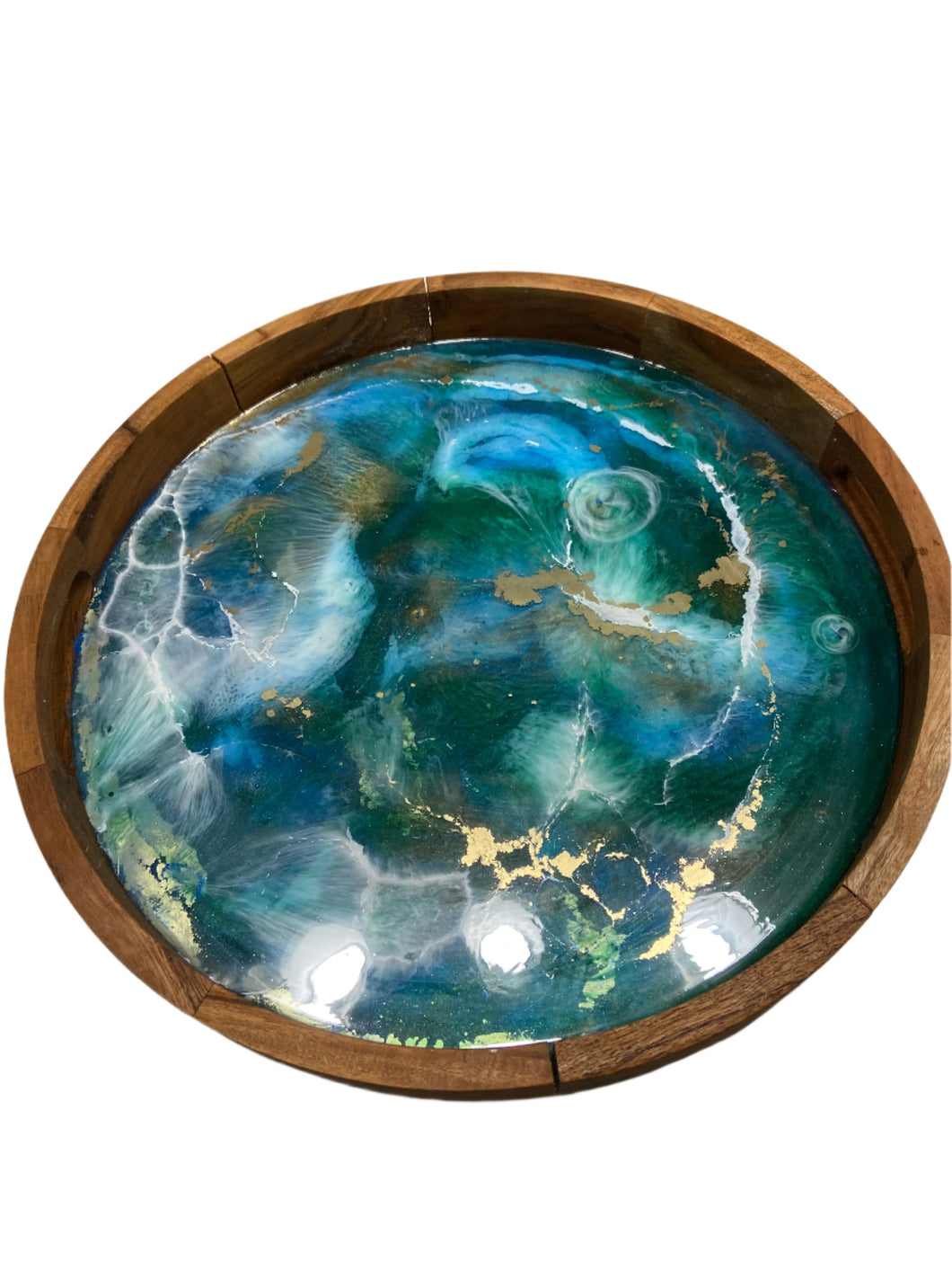 Resin & Acacia Wood Tray
