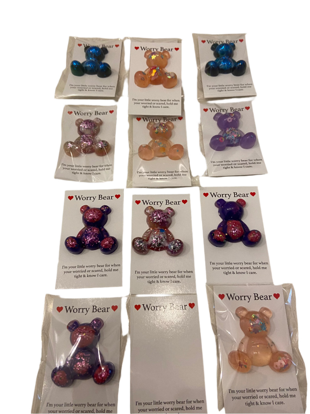 Resin Worry Bears