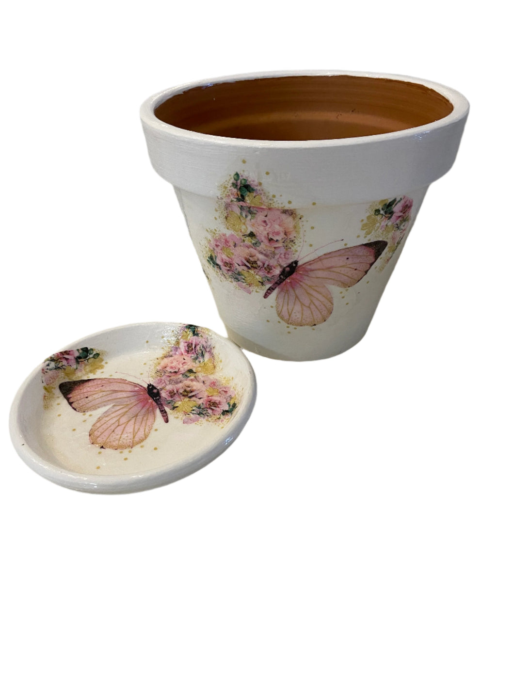 Decoupage Plant Pot