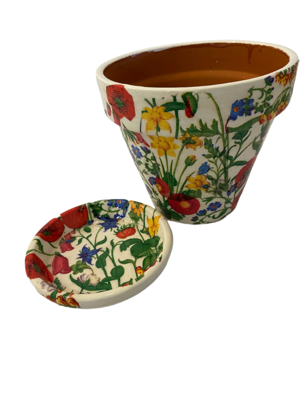 Decoupage Plant Pot