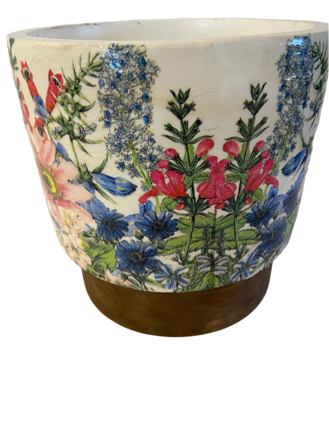 Decoupage Plant Pot