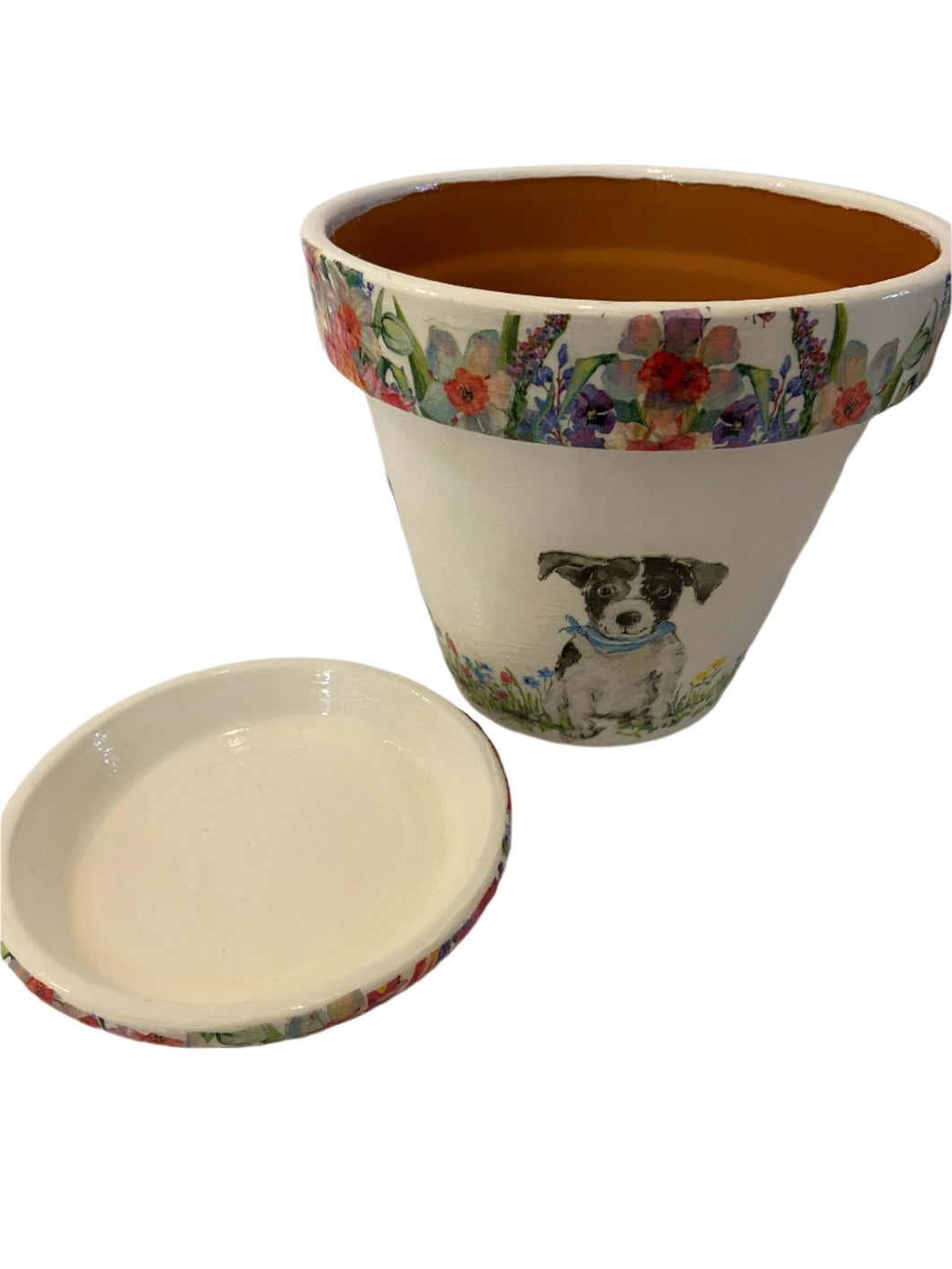 Decoupage Plant Pot