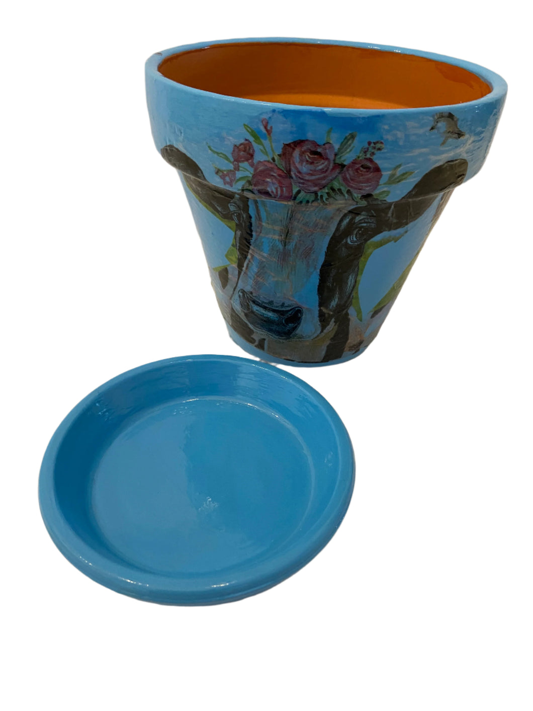 Decoupage Plant Pot