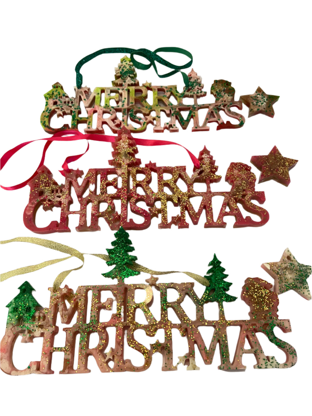Resin Merry Christmas Signs