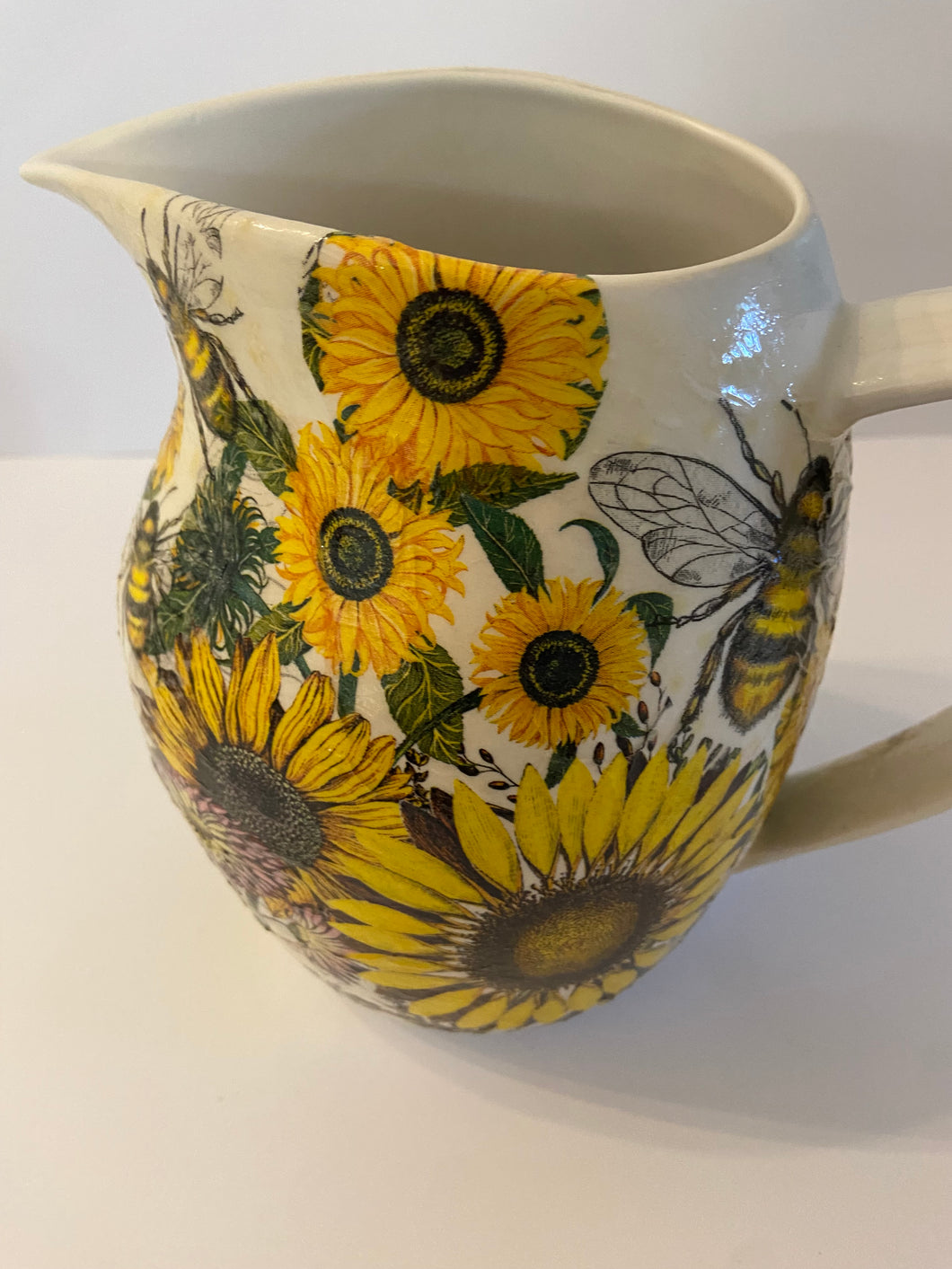Decoupaged Jug