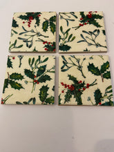 Load image into Gallery viewer, Christmas Ceramic &amp; Decoupage Coasters
