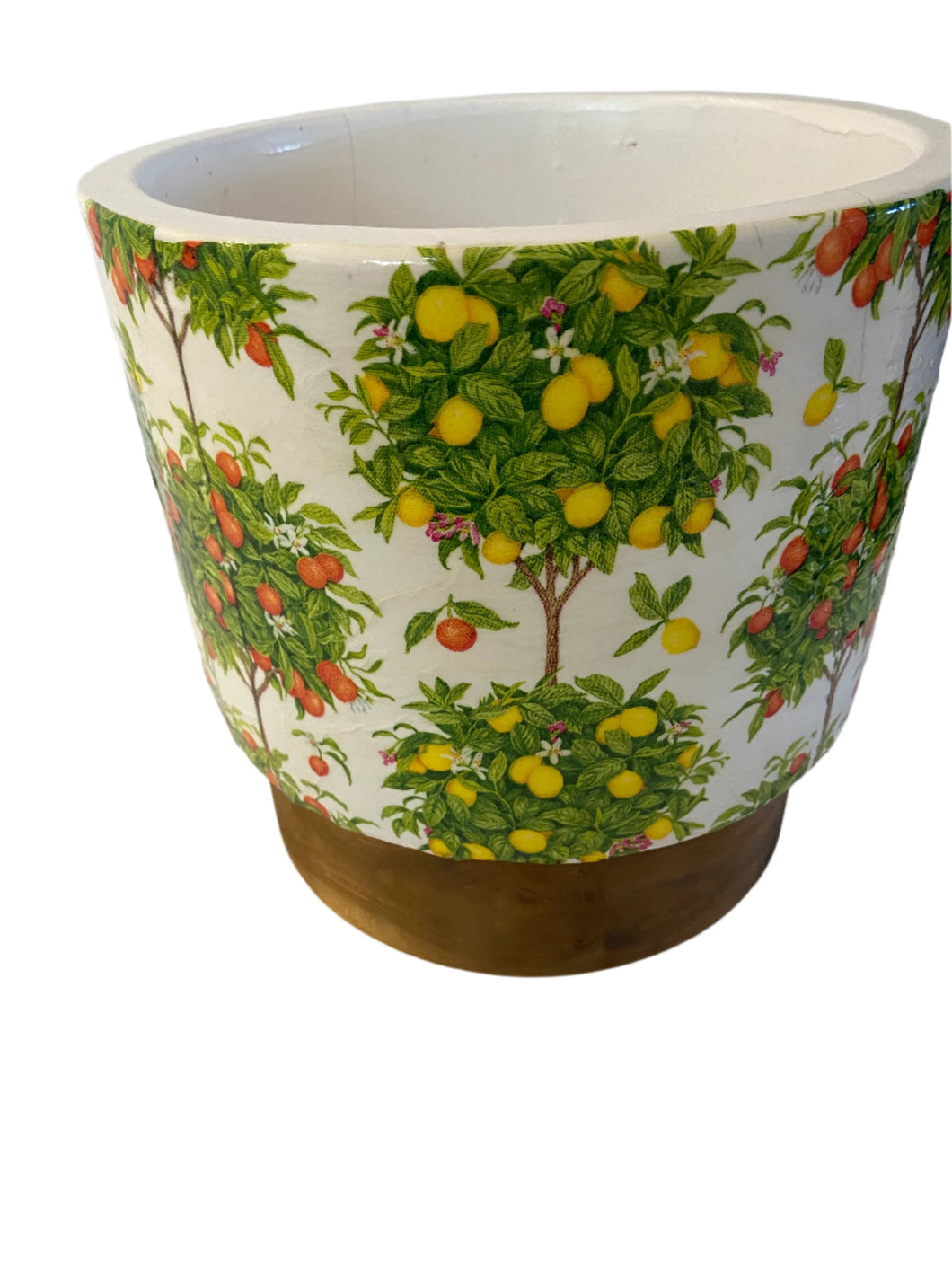 Decoupage Plant Pot