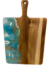 Load image into Gallery viewer, Resin &amp; Wood Serving Board
