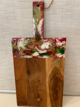 Load image into Gallery viewer, Resin &amp; Acacia Wood Serving Board
