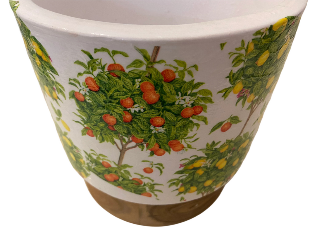 Decoupage Plant Pot