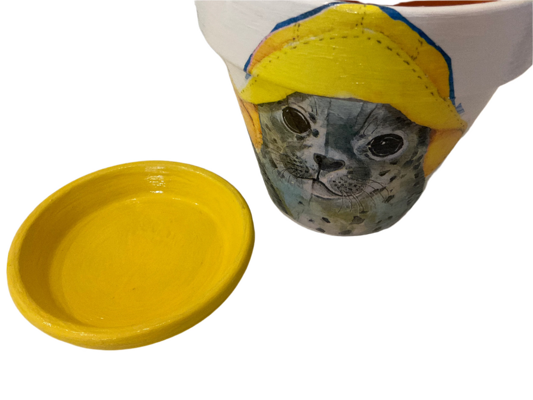 Decoupage Plant Pot
