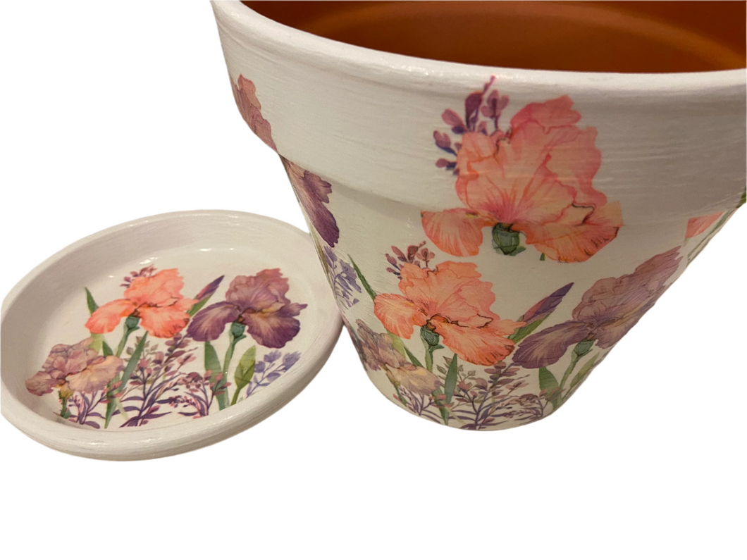 Decoupage Plant Pot