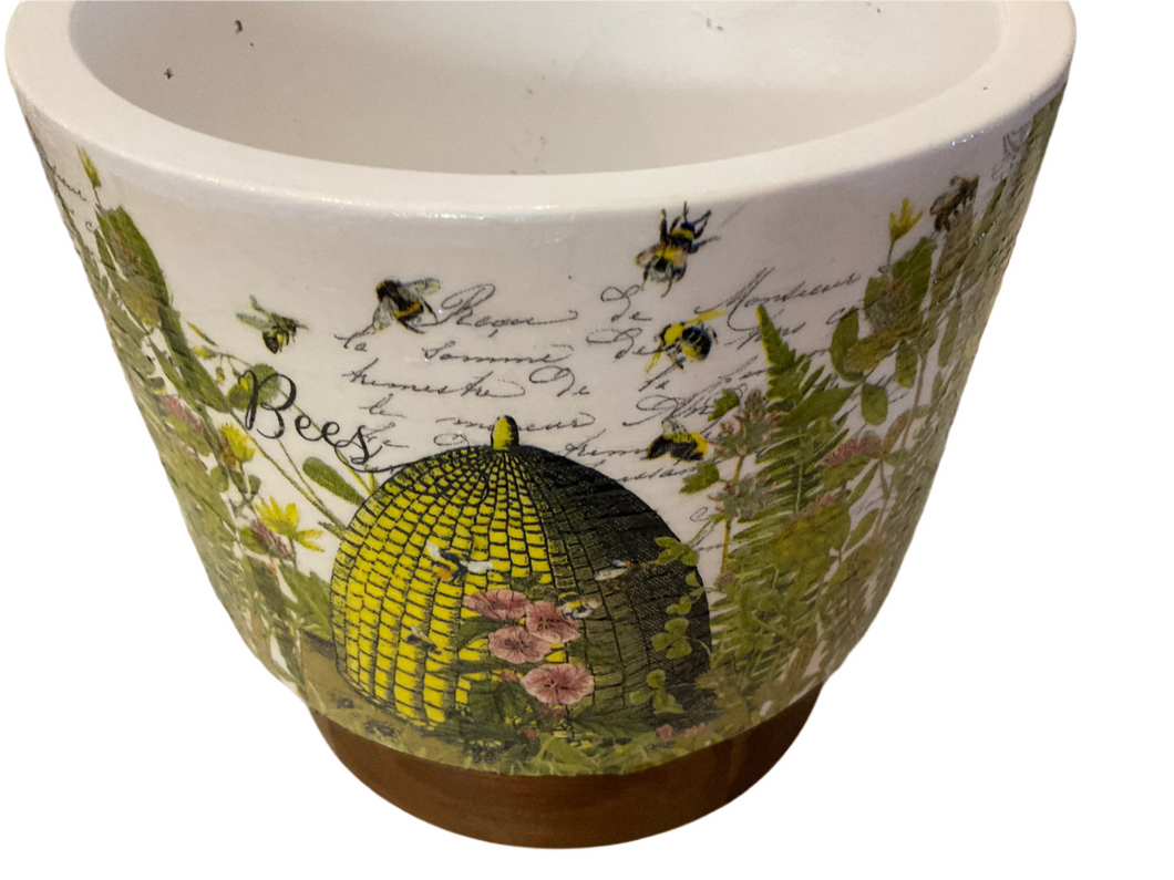 Decoupage Plant Pot