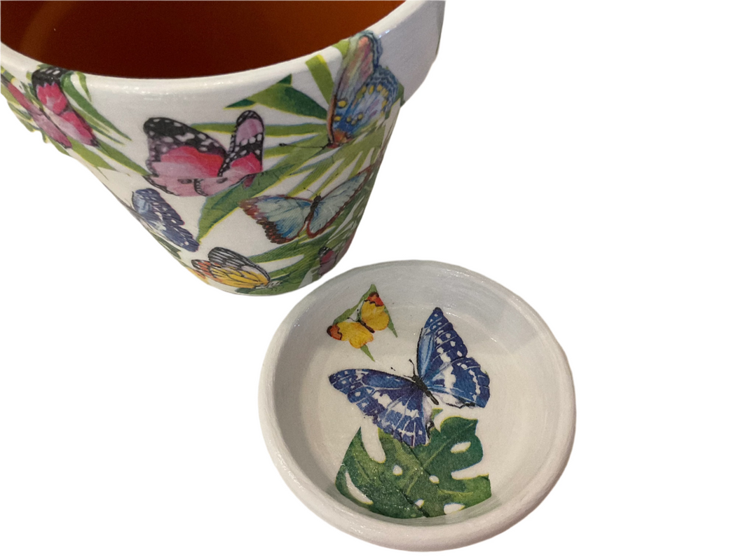 Decoupage Plant Pot