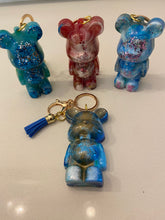 Load image into Gallery viewer, Resin Teddy Bear Key Rings
